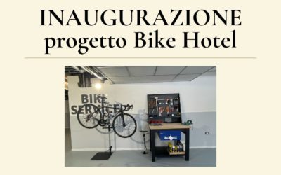 Einweihung des Projekts „Bike Hotel“.